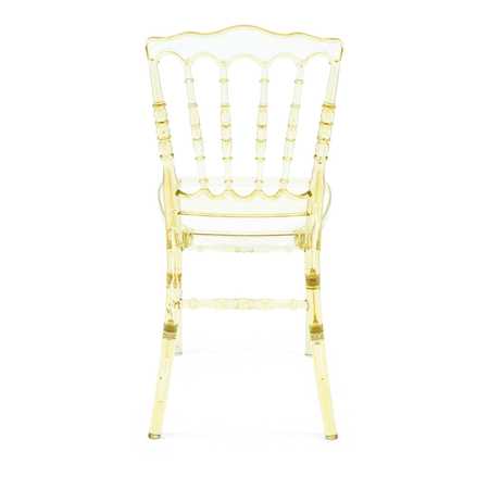 ATLAS COMMERCIAL PRODUCTS Amber Resin Napoleon Chair with UV Protection RNC4-AMBR